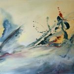 Abstraction lyrique - Carton toilé - 60x50 cm - 1614