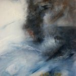 Blue - Papier marouflé sur bois - 70x60 cm - 1603