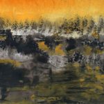 Incendie - Papier sous verre - 30x50 cm - 9804