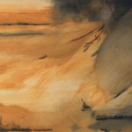 Orage chinois - Papier sous verre - 30x50 cm - 9802
