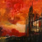 Rouge - Papier sous verre - 30x50 cm - 9801